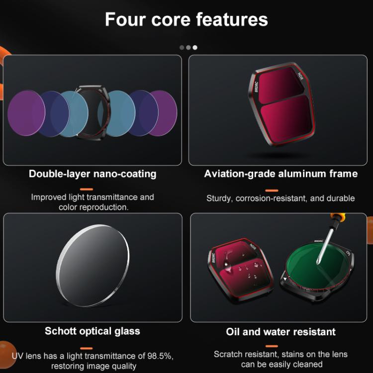 For DJI Air 3S BRDRC Camera Lens Filter, UV, CPL, ND8, ND16, ND32, ND64, NIGHT, 3 in 1 CPL UV ND16, 4 in 1 CPL ND16-64, 6 in 1 ND8-64 UV CPL For DJI Air 3S BRDRC Camera Lens Filter, UV, CPL, ND8, ND16, ND32, ND64, NIGHT, 3 in 1 CPL UV ND16, 4 in 1 CPL ND16-64, 6 in 1 ND8-64 UV CPL